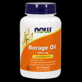 Huile de bourrache gla huile de bourrache 1000 MG 60 gélules NOW FOODS